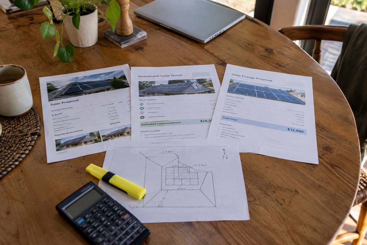 How to Compare Solar Quotes: A Line-by-Line Checklist and Template