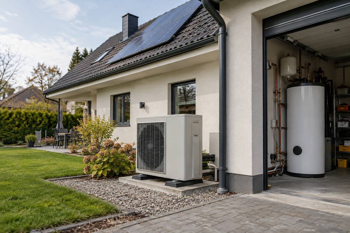 Placas solares y aerotermia: cómo combinarlas para que el sol mueva tu bomba de calor